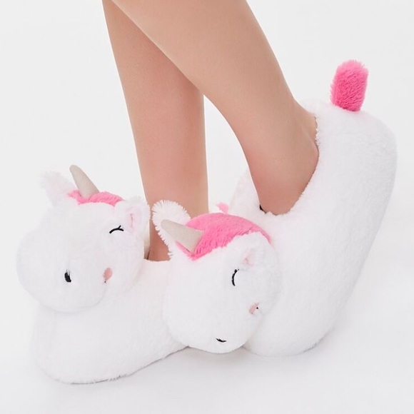 NEW| Women’s Plush Unicorn Indoor Comfy Slippers Size 5-6 - Picture 4 of 4